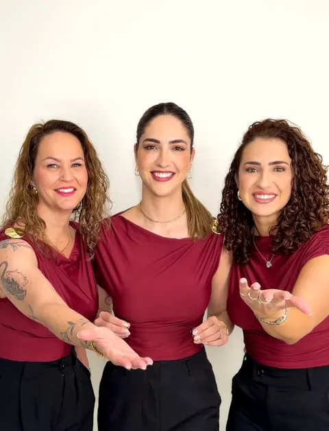 Natália, Vivi e Andiara, a equipe da Rinnovare